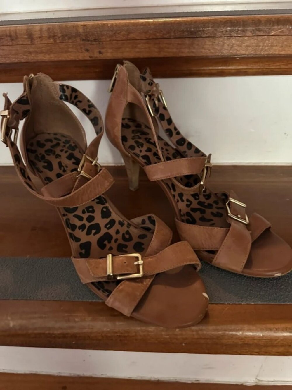 Jessica Simpson strapped heels